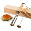 RYTTGOP Timbro per hamburger - Ferro da stiro elettrico personalizzato per marchio alimentare, timbri logo in ottone, marchio bistecca personalizzato, ferri da stiro per hamburger pane barbecue carne cocco