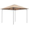 QUICK STAR Tetto di ricambio per gazebo da giardino, 250 g, 3 x 3 m, sabbia anticata, rivestimento di ricambio