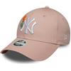 New Era 9Forty - Berretto da donna Floral Beaded New York Yankees, Colore: rosa., Taglia unica