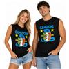 PELUSCIAMO T-Shirt Smanicata Internazionale Campione d'Italia Seconda Stella 21 Scudetti Tifosi Nero Azzurri | Canotta Cotone Scudetto Nero Azzurro PS 29999-INT08