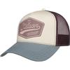 Stetson 1865 American Heritage Truckercap Snapback Mesh Cotone Donna e Uomo Estate Inverno, bianco-blu, Taglia unica