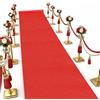 Bcuuozeeing Tappeto passatoia rosso, 1 x 5 m, tappeto per feste, eventi, tappeto rosso antiscivolo, per matrimonio, Natale, Ringraziamento, accessorio per esterni, matrimoni, feste, corridoio