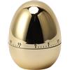 Buachois Timer da Cucina Meccanico a Forma di Uovo Dorato Lucido | Cronometro 60 Minuti con Allarme Acustico, Contaminuti per Cottura, Studio e Gestione del Tempo