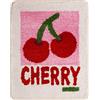 Fosiyaa Tappeto da bagno in ciliegia, divertente, divertente, motivo frutta, rosa, antiscivolo, assorbente, per doccia e ragazze, per camera da letto, lavabile in lavatrice, 50,47 x 60,5 cm