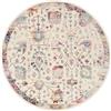 RugVista Wisteria, Tappeto, Orientali, Ø 200 cm, Rotonda, Pelo corto, Soggiorno, Camera da letto, Cucina, Lavabile solo a mano, oeko_tex_100, Multicolore
