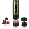 Vagizm Macchina da Caffè Espresso Portatile 12V: Macchina da Caffè da Viaggio con Rufuscaldo Rapido e Grande Batteria 15000mAh - Compatibile con Capsule NS per Campeggio, Viaggi e Guida Auto