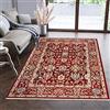 Mazovia Tappeto Salotto Moderno Pelo Corto - Tappeti Moderni Soggiorno - Tappeti Camera da Letto - Tappeti Salotto Grandi Dimesnioni - Motivo Orientale - Rosso - 120x170 cm