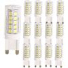 OUGEER 12-Pezzi G9 Lampadina LED 5W 500LM, Equivalente di Lampadine Alogene da 50W, Bianco Fredda 6000K, 360° Angolo a fascio