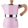 Yajuyi Accessorio Durevole per Macchinetta Del Caffè in Alluminio Rosa per I Viaggi Al Ristorante, 300 ml