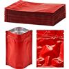 ericotry 100 pezzi Mylar foil Ziplock bag campione della autosigillante fronte-retro color Flat Ziplock Bags food grade Storage sottovuoto perfetto per cosmetici tè 8.5 x 13 cm