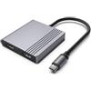 Gembird Docking station Gembird A-CM-COMBO3-04 85W USB 3.2 tipo-C Grigio siderale [A-CM-COMBO3-04]