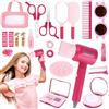 TOSUTO Set di Parrucchieri per Bambini Realistico,Set da Parrucchiere per Bambini,Set Parrucchiera con Asciugacapelli e Altri Accessori,Giochi di Ruolo Regali per Bambinis 3 Anni+