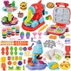 Joellfuner 70 Pezzi Formine per Plastilina, Accessori per Plastilina Creazioni da Cucina, Set Plastilina per Bambini, Gelatiera, Pasticcera, Burger, 18 Vasetti Plastilina, Ragazzi e Ragazze Giochi