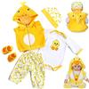 MAIHAO Reborn Baby Bambola Vestiti 17-22 Pollice Giallo Anatra 5pcs Set Vestiti Bambole Vestiti Del Bambola Accessori Vestiti Vestiti Vestiti Per Bambole Bambole Ragazzo