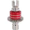 XinGeeek Metal Gear Differenziale Assemblea Aggiornamenti per MJX Hyper Go 1/16 16207 16208 16209 16210 H16 H16PL M162 H16V3 H16BM 1/14 14301 14302 14303 RC Car (Rosso