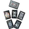 LongGenius Hollow Knight Silksong carte da gioco, mazzo di 54 carte in bianco e nero tema, giochi di poker per fan