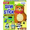 EZCRA Kit Cucito Orso per Bambini 4-8 Anni - 4 Progetti in Feltro