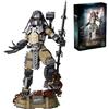 highdar Xenomorfo Set di blocchi da costruzione, Guerriero alieno, Kit di costruzione Predator, Giocattolo da costruzione STEM, Decorazione per ufficio, Regali per adulti e bambini, 978 pezzi