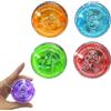 Doukesh LED YoYo Con Luce - Giocattoli per Principianti, Reattivo in Plastica - 4 Pezzi per Bambini, Compleanni