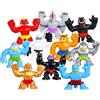 Heroes of Goo Jit Zu Minis, Minis Mega 10 Pack. Stretch, Squish, Battaglia con 10 Mini in un unico pacchetto!