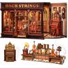 Book Nook Kit - Casa Delle Bambole a Tema Musica Classica, Casa in Miniatura Vin