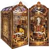 DIY Book Nook Kit_ Con Protezione Antipolvere E Luce LED 3D in Legno Nook Book,