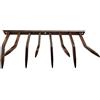 Barriera Antintrusione con Punte in Acciaio 49x24 cm per Balconi Muri di Cinta Marrone