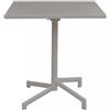 Tavolo Vega 70x70x73 h cm in Acciaio Tortora