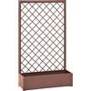 Fioriera con Traliccio con Cornice Verdemax 90x32x150 cm in Metallo Corten