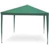 Gazebo Struttura in Acciaio Tessuto Verde 3x2 metri