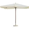 Ombrellone da Giardino 3x4 m Palo Ø58 mm in Legno Morel Ecrù