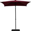 Ombrellone da Giardino 2x2 m Palo Ø38 mm in Alluminio Tessuto Olefin Trend Bordeaux