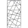 Set 2 Pezzi Traliccio Fisso con Cornice Effetto Design per Giardino Verdemax 180x60 cm in Alluminio Antracite