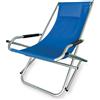 Sedia Sdraio Basculante Pieghevole in Alluminio Elba Blu