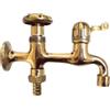 Rubinetto Doppio per Fontana da Giardino in Ottone Morelli Double