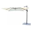 Ombrellone da Giardino Newton Decentrato 2x3 m in Alluminio Nero Telo Ecrù