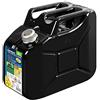 Lampa 67007 Premium, tanica Carburante in Metallo - 10 L - Nero
