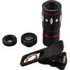 Generic XYWHPGV 4 in 1 10x Teleobiettivo 180 gradi Fish Eye 0,67X Obiettivo macro grandangolare per cellulare(33607 a945b a0a74 549b7 05ebf 9abf0