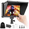 VILTROX DC-L2 Monitor da Campo per Fotocamera Touchscreen Esterno Camera Monitor 600Nit 7 Pollici 1280x800 IPS 4K HDMI 3D LUT con Batteria Parasole per Sony Canon Nikon Fuji DSLR
