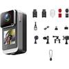 Lecreatekit Action Camera impermeabile 4K/30fps, DV120 gradi grandangolare per ciclismo Vlogging animali domestici, schermo IPS da 1,3 pollici, registrazione MP4 H264, memoria USB tipo C 256 GB