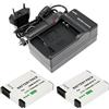 CQJFCYBRA DMW-BCM13E DMW-BCM13 BCM13 Batteria + Caricabatterie, Compatibile Con Panasonic, For ZS40 TZ60, ZS45 TZ57, ZS50 TZ70, ZS27 TZ37 E TZ41