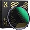 K&F Concept Nano-X Series Black Diffusion 1/2 Filtro Mist effetto cinematografico Filtro nero Pro-Mist 1/2 con 28 rivestimenti multistrato per video/vlog/fotografia di ritratto (72 mm)