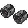 Generic XYWHPGV Obiettivo varifocale per fotocamera da 2 pezzi 6mm Lunghezza focale 720P F1.4 Attacco CS da 1/3 di pollice per fotocamera CCD(38062 4f43b 7bdaf f3b00 f2e21 345e9