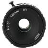 Eacam Obiettivo per Fotocamera 16 Mm, Obiettivo Fisso, Statico, 3 MP, Attacco CS, Apertura F1.6, Formato Immagine 1:2.5, Immagine HD Nitida con Lunghezza Focale Fissa per