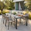 MIlani Home EQUITATUS - tavolo da giardino allungabile in alluminio da 135