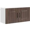 pokgdf Armadietto salvaspazio per piccole cucine, in legno con superficie liscia e grande vano portaoggetti per forno e microonde, con grande vano portaoggetti