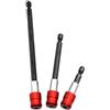 ANBOO 3 prolunghe bit, supporto per punte 1/4, supporto per punte lungo, sgancio rapido per cacciavite a batteria, prolunga per avvitatore a batteria, prolunga 1/4, prolunga per avvitatore, set da