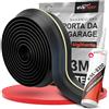 EVAFLOOR® Guarnizione Porta Garage 3M | Impedisce il Passaggio di Acqua, Polvere e Freddo - Installazione Facile | Guarnizione Garage | Include Silicone per EDPM (3 m)