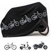 Henjunu Telo Moto per Esterno Impermeabile,Telo coprimoto impermeabile,Copri moto da esterno,Telo Coprimoto da Esterno,Telo copri scooter,Per Moto Motorino Motocicletta Scooter Bici (200 cm x 100 cm)(nero)