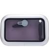 Generic Oblò per barca, finestra oblò per barca, telaio in alluminio anodizzato finestra rettangolare oblò, con coperchio in acrilico spesso 10 mm, finestra lucernari finestra per barca/yacht/camper, argento
